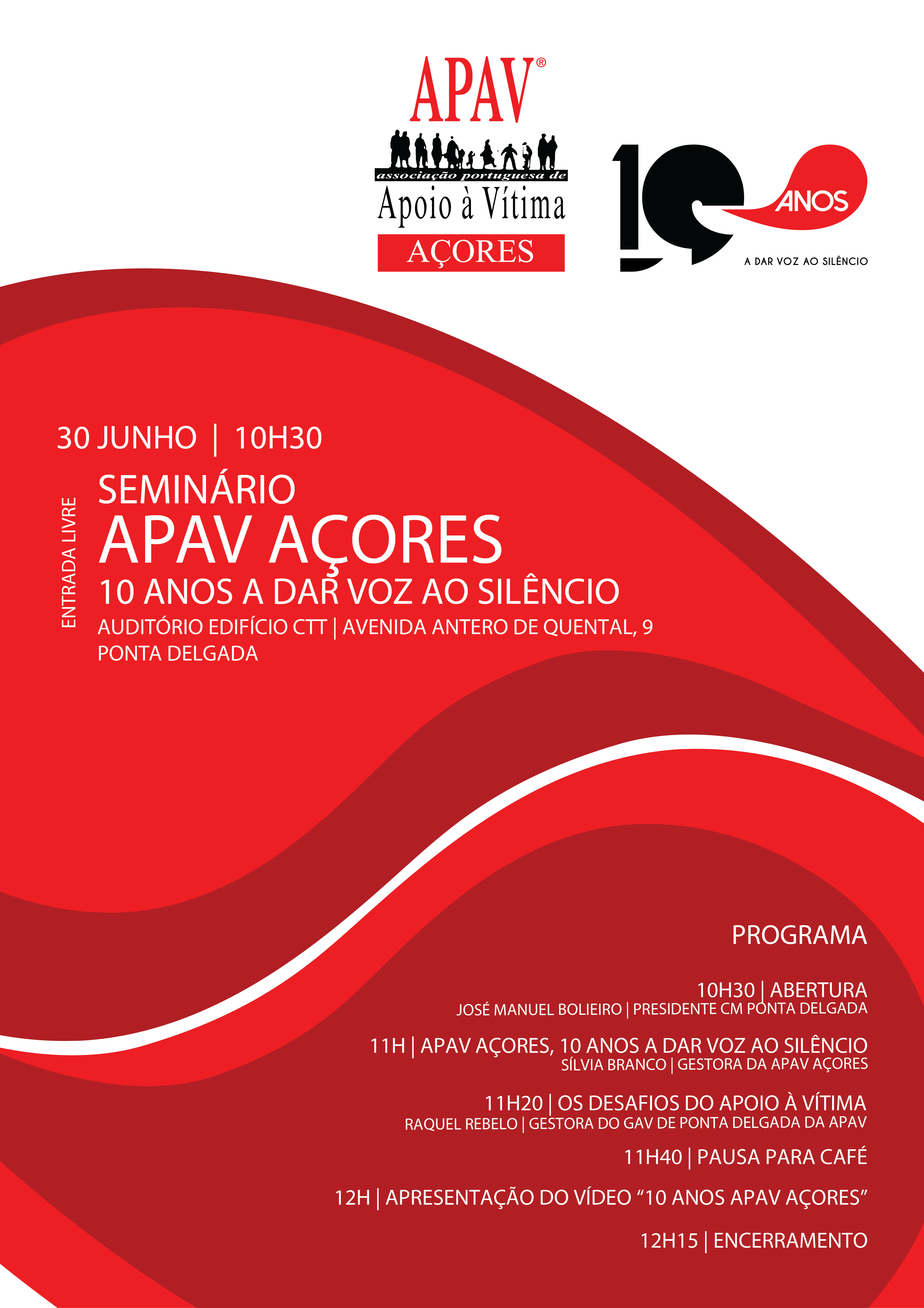 Cartaz APAV Acores 10Anos 01